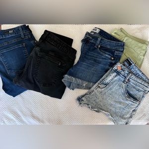 Lot size 27 jeans and shorts- joes, Paige, dear Jon, Kut, Seethrusoul